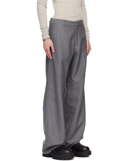 Pantalon ajusté radial gris HELIOT EMIL pour homme en coloris Black