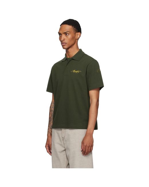 Moncler Green Archivio Creativo Polo for men