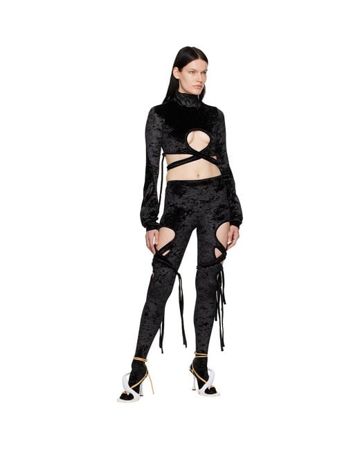 OTTOLINGER Black Wrap Loop Turtleneck