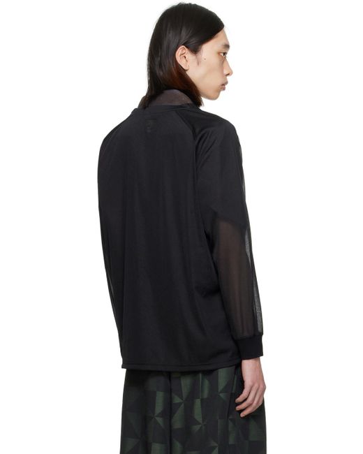 Needles Black Embroidered Cardigan for men