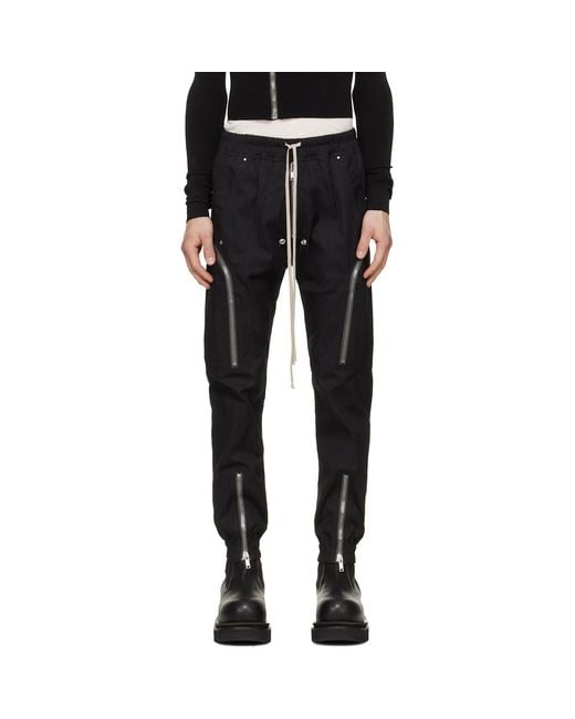 Rick Owens Black Tower Heizer Cargo Pants for men
