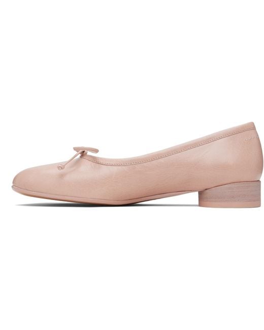 MM6 by Maison Margiela Black Anatomic Ballerina Flats