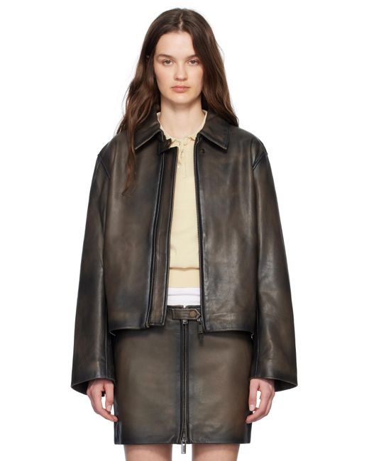 Holzweiler Black Cia Leather Jacket
