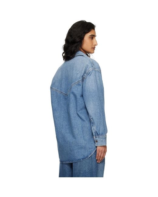 Agolde Blue Lotta Denim Shirt