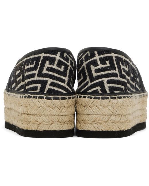 Balmain Black Espadrillas for men