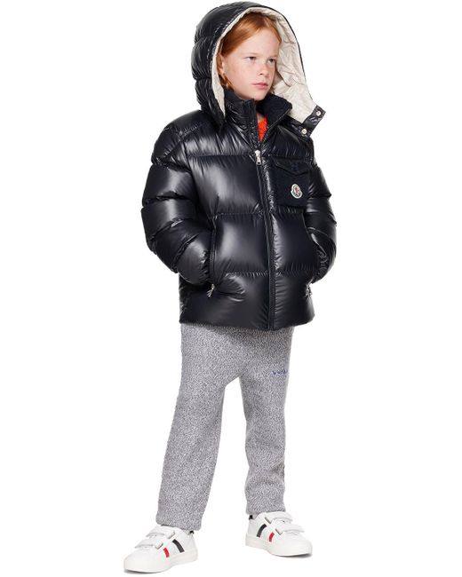 Moncler キッズ｜ネイビー Yule ダウンジャケット Black