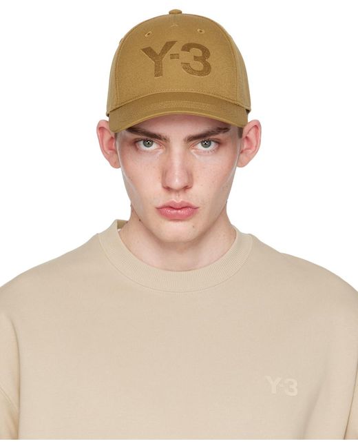 Y-3 Multicolor Brown Logo Cap for men