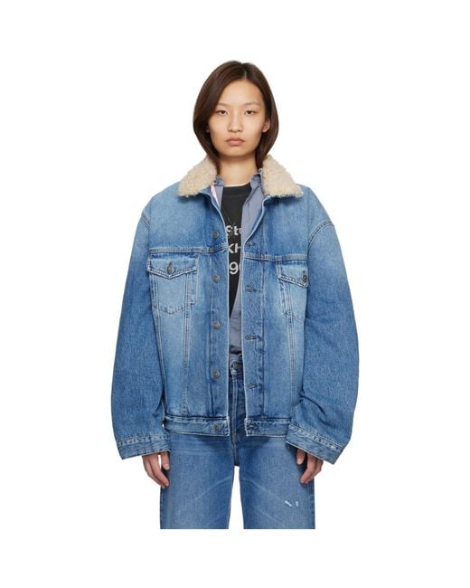 Acne Blue Lined Denim Jacket