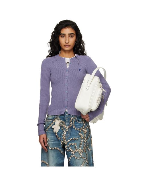Acne Blue Button-Up Cardigan