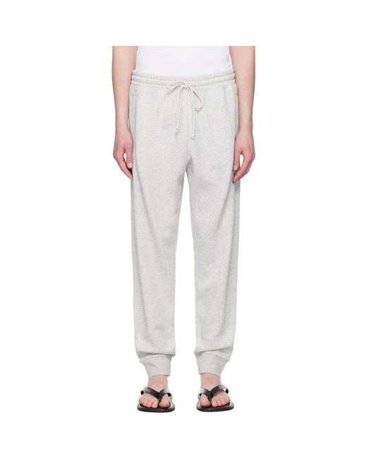 Skims White Fleece Lounge Tapered Sweatpants for men