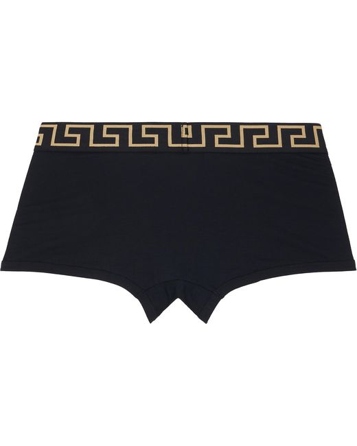 Versace Black Three-Pack Cotton-Jersey Boxer Briefs for men