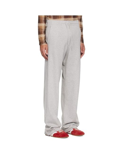 Dries Van Noten White Drawstring Sweatpants for men