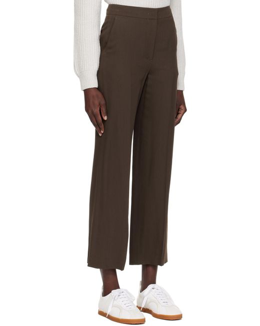 Pantalon cesare brun RECTO. en coloris Black