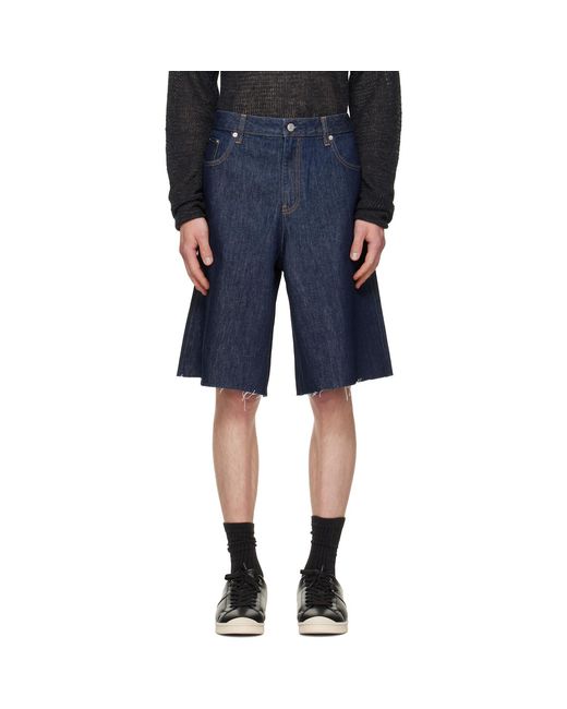 Helmut Lang Blue Jean Denim Shorts for men