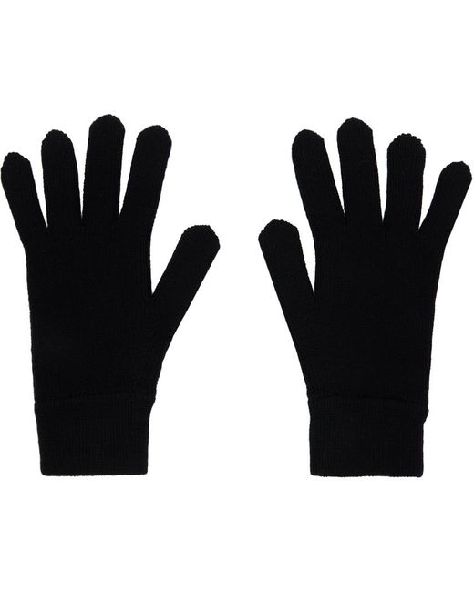 Paul Smith Black Artist Stripe Gloves for men