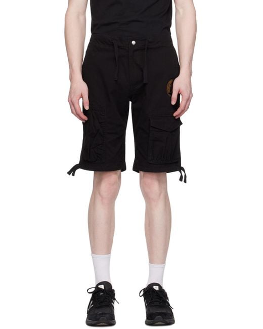 BBCICECREAM Black Patch Shorts for men
