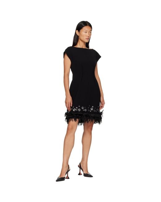 Proenza Schouler Black Grazziela Minidress