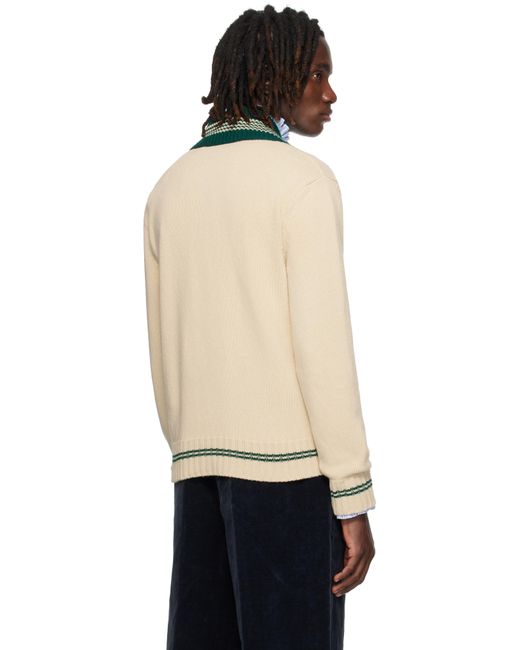 メンズ Valentino ベージュ 'Le Chien De La Maison' ジャカード ウール セーター Black