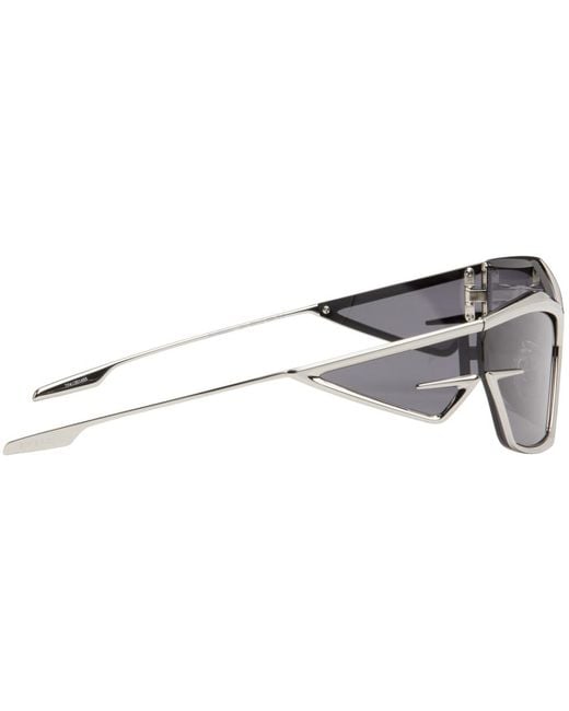 Givenchy Black Silver Giv Cut Sunglasses for men