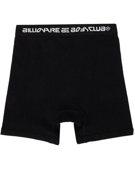 BBCICECREAM Black Two-Pack Rib Knit Boxers for men