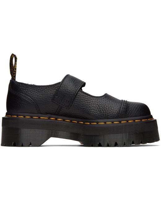 Dr. Martens Addina Flower Mary Jane Platform Oxfords in Black | Lyst