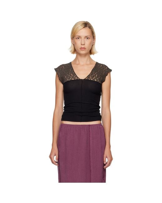 Baserange Purple Ssense Exclusive & Taupe Nehru Top