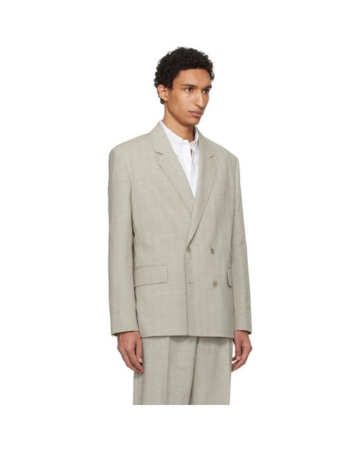 HUGO Multicolor Modern-Fit Herringbone Weave Blazer for men