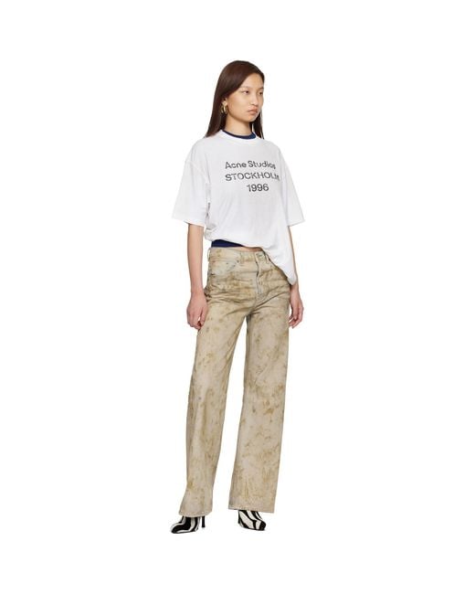 Acne Natural 2021F Regular Fit Jeans