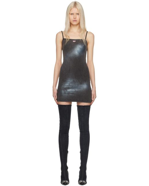 DIESEL グレー D-hopy-n2 ミニワンピース Black