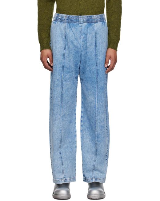 Acne Blue Faded Jeans for men