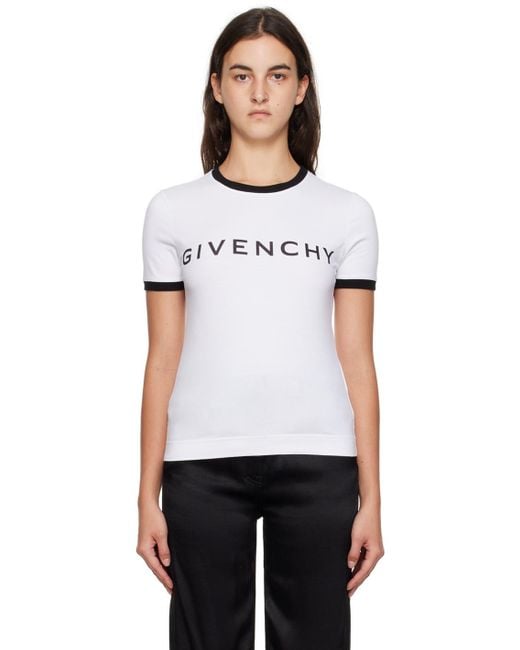 Givenchy ホワイト スリムフィット Tシャツ White
