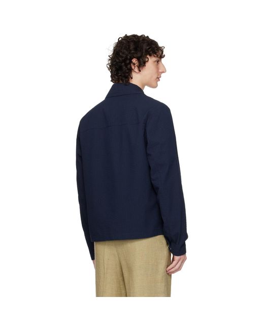 Moncler Blue Archivio Creativo Jacket for men