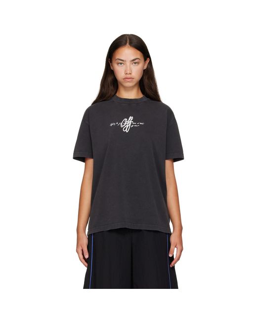 Off-White c/o Virgil Abloh Black 'Off' Stroke T-Shirt