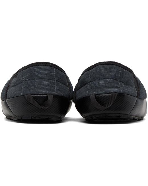 The North Face Black Gray Thermoball Traction V Mules for men