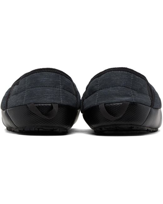 The North Face Black Gray Thermoball Traction V Mules for men