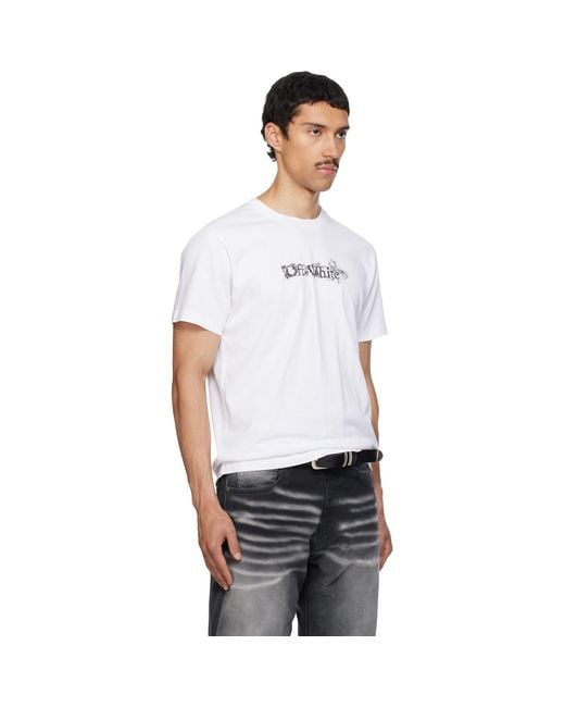 Off-White c/o Virgil Abloh White Heraldic Arrow Slim T-Shirt for men