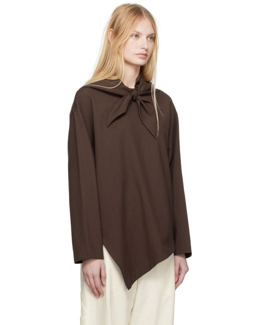 Studio Nicholson Brown Bute Blouse