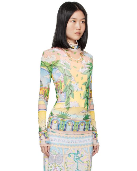 Casablanca マルチカラー Paysage Ideal 長袖トップス Multicolor