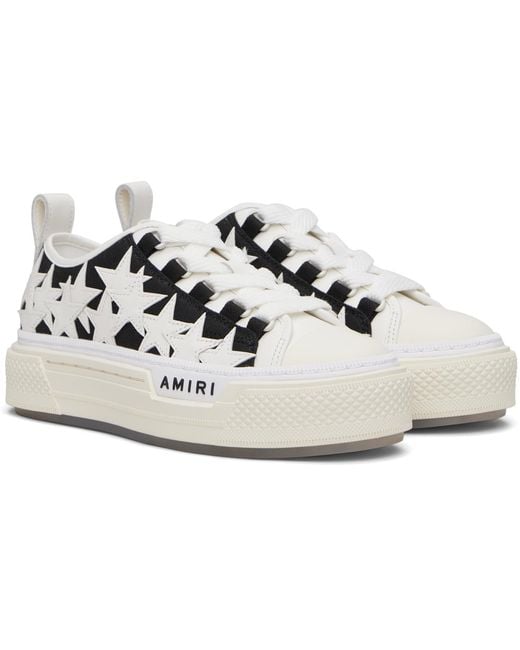 Amiri Black Denim Stars Court Low Sneakers