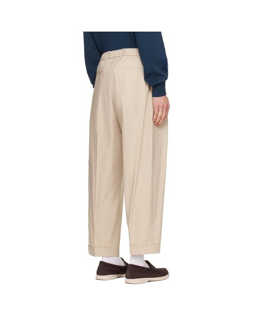 Boss Natural Relaxed-Fit Trousers for men