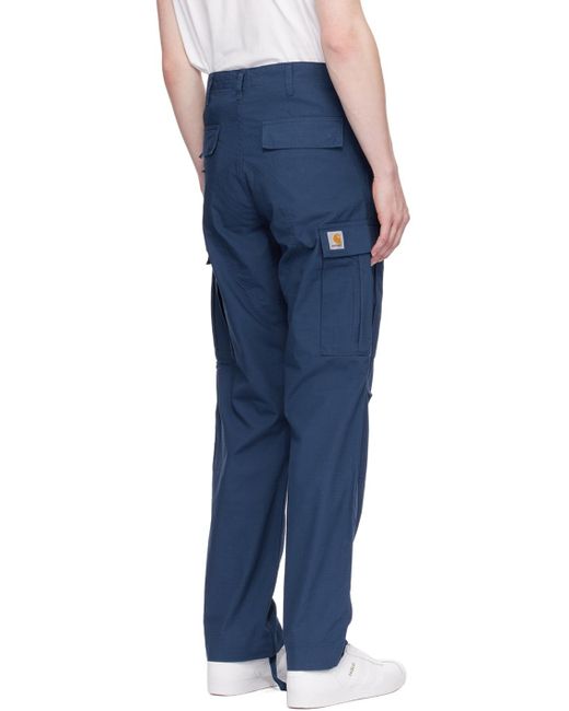 Carhartt Blue Regular Cargo Pants for men