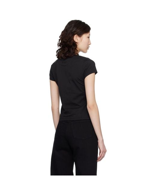 KENZO Black Paris Wild Tiger' Embroidered T-Shirt