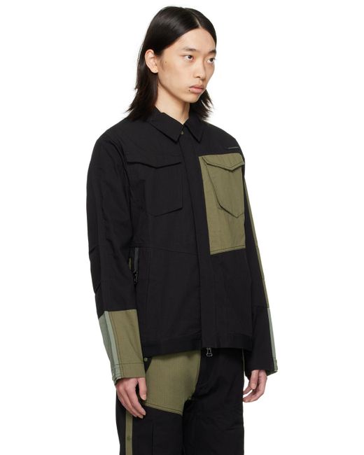 Maharishi Khaki Simtex Cargo Jacket in Black for Men Lyst UK
