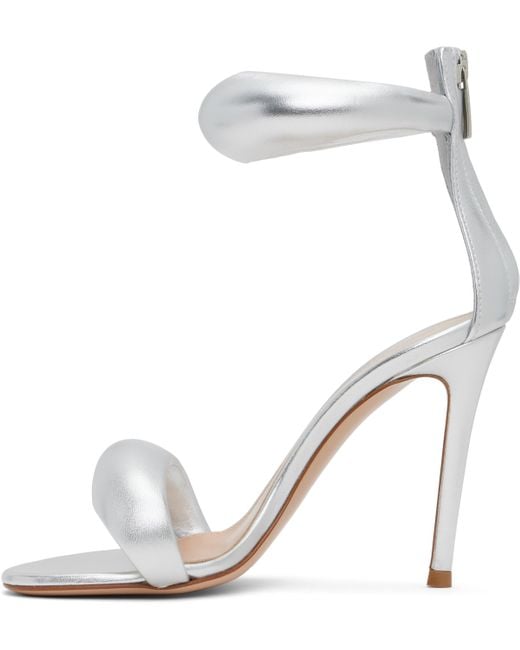 Gianvito Rossi シルバー Bijoux ヒールサンダル White