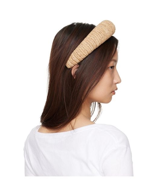 Vivienne Westwood Natural Raffia Hairband