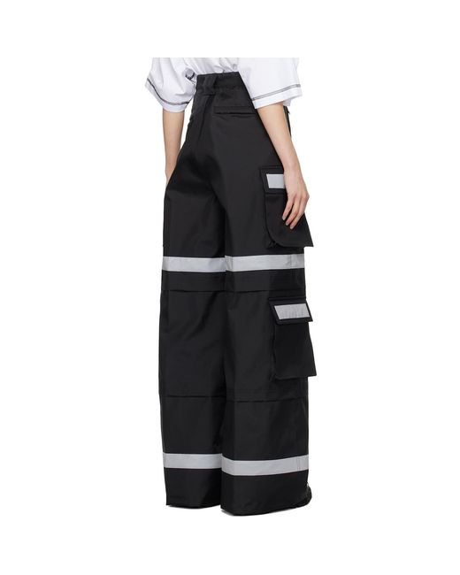Vetements Black Reflective Cargo Pants
