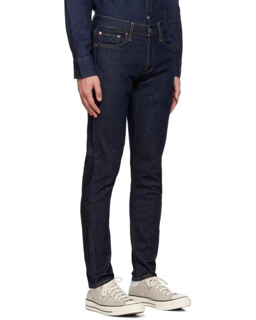 Levi's Blue Indigo 512 Slim Taper Jeans for men