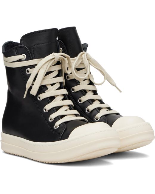 Rick Owens Black Concordians Sneakers