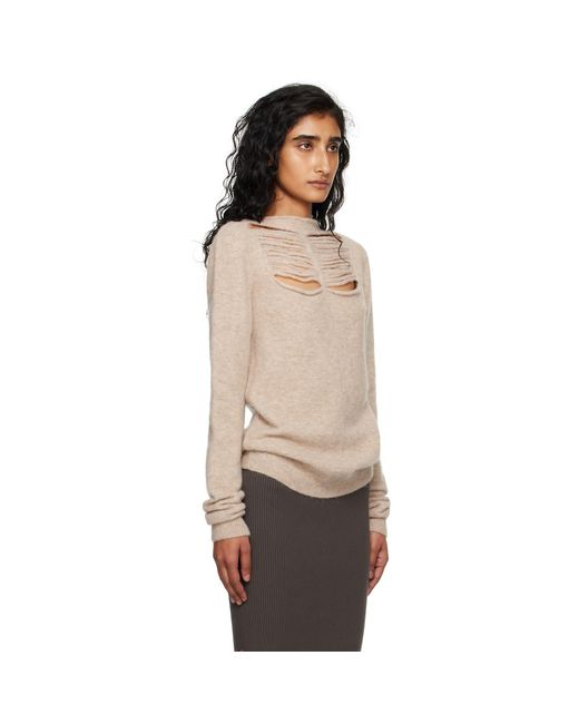 Rick Owens Black Concordians Ls Sweater