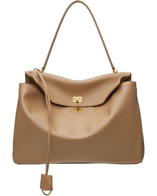 Balenciaga ベージュ ラージ Rodeo バッグ Brown